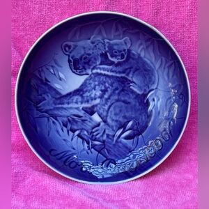 Vintage 1996 Bing & Grondahl Mother's Day 6” plate “Koala with Cubs”